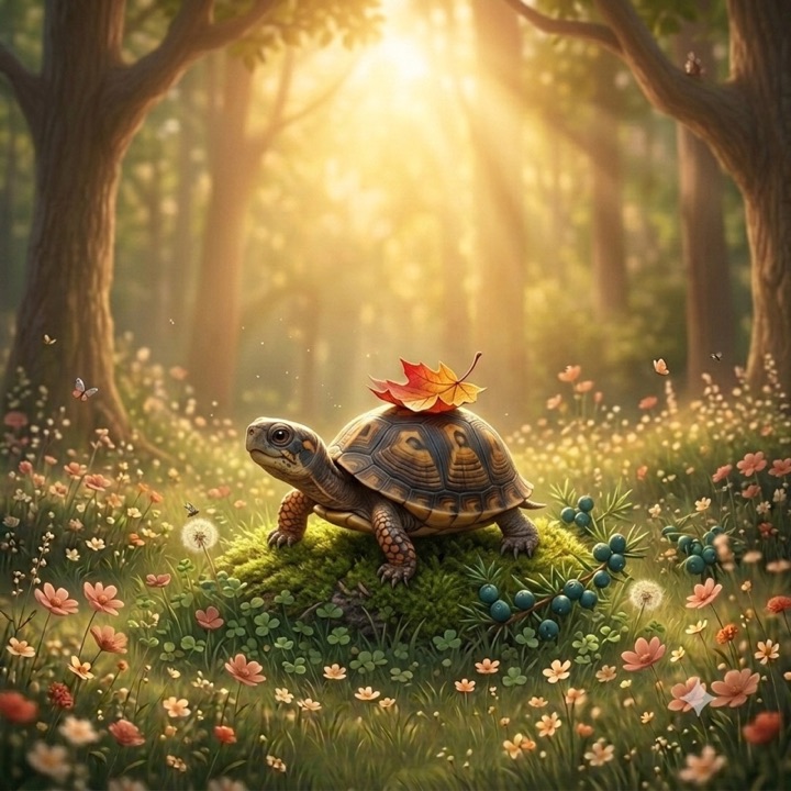 A baby turtle, one of the creatures you can give a custom event